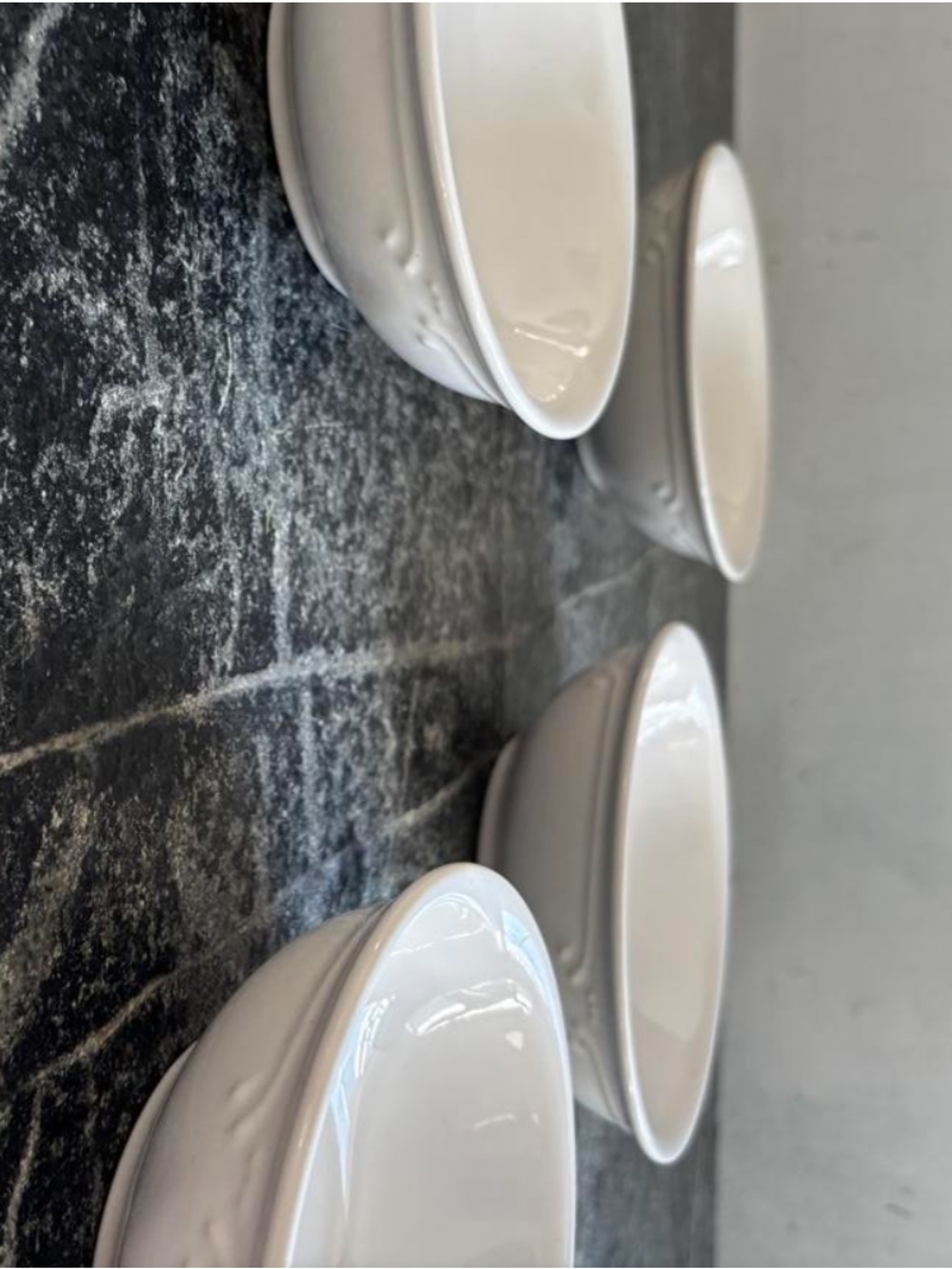 Fitz and Floyd Ivory Glazed Ceramic Bowls - Set of 4